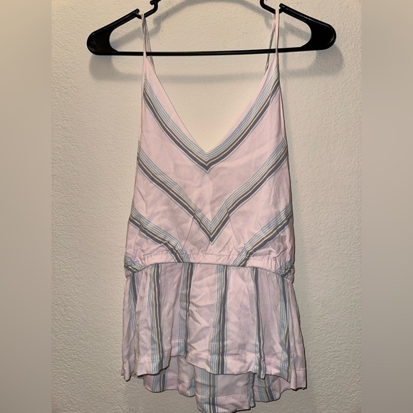 Free People women’s wrap striped pink blouse S like new girly - Picture 9 of 9